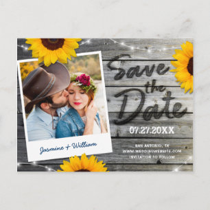 Convites Rústicos de Save the Date   Madeira de Gi