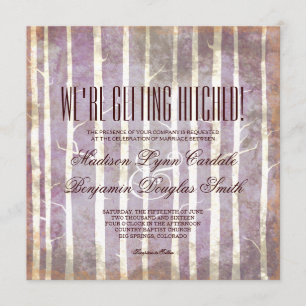 Convites rústicos do casamento outono das árvore