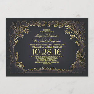 convites rústicos do casamento vintage do casal d