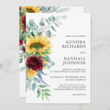 Rústicos Girassóis e Rosas Floral Casamento