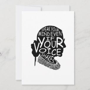 Convites Ruth Fale Sua Mente Mesmo Se Sua Voz Agitar T-