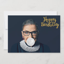 Convites Ruth Ginsburg soprando chiclete Feliz aniversário