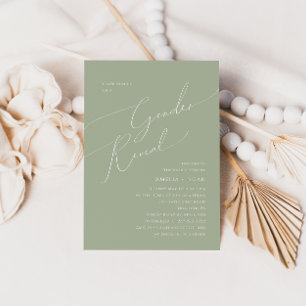 Convites Sábio Whimsical Green Baby Gender Reveed