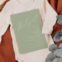Sábio Whimsical Green É um Chá de fraldas de Garot
