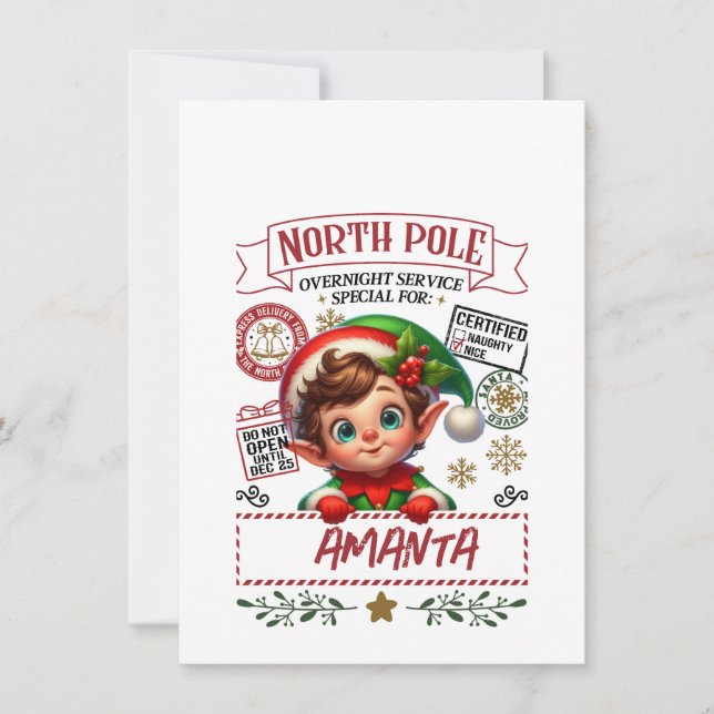 CONVITES SACO DE PRESENTE DE NATAL COM SEU NOME C (Frente)