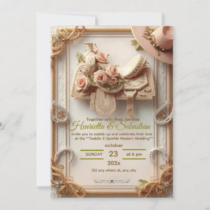 Convites Saddle & Sparkle - Rustic Western Weding Invitati