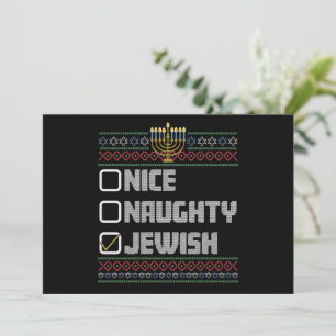Convites Safado Bonito Papai Noel Judaico Natal Feio Hanukk