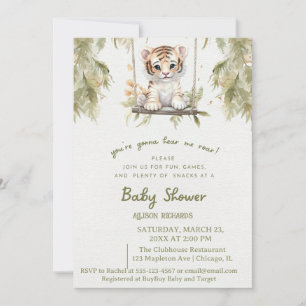 Convites Safari Agitado: Aventura Selvagem do Filhote de Le