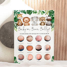 Convites Safari Animal Beer ou Bebê Jogo de Chá