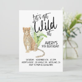 Convites Safari Aniversário, Vamos Selvagem, QUALQUER IDADE