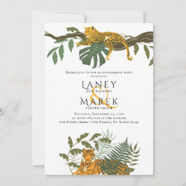 Convites Safari Jungle Animal Festa de noivado