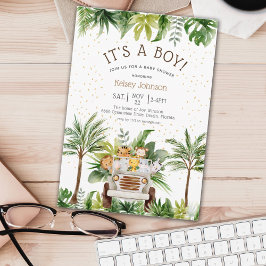 Convites Safari Jungle Zoo Boy Invitati