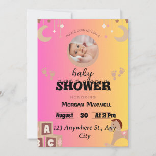 Convites Safari Soirée: O Chá de fraldas de Bernadette Cele