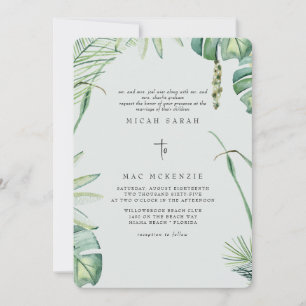 Convites Sage Beach Tropics Wedding