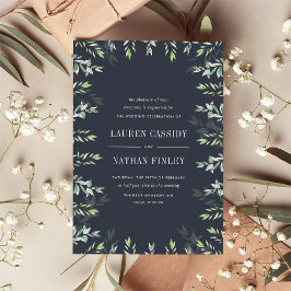 Convites Sage de inverno | Marinho e Casamento Botânico Ver