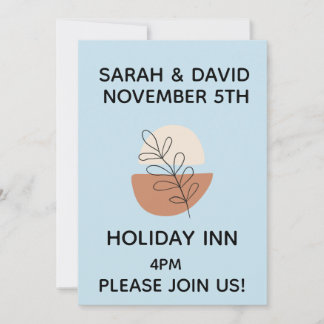 CONVITES SAGE FLORAL CUSTOM WEDDING INVITATION