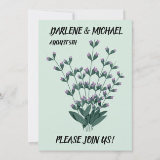 Convites SAGE Floral custom wedding invitations