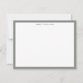 Convites Sage Frame Note Card