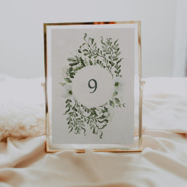 Convites Sage Garden Table Number Sinal de Recepção de casa