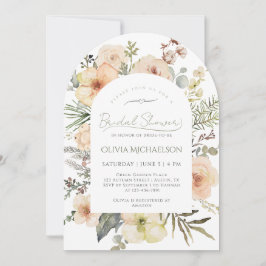 Convites Sage Green Christmas Winter Floral Bridal Shower