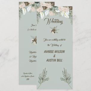 Convites Sage Green e Vanilla Cream Weds