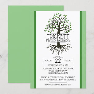 Convites Sage Green Family Tree Family