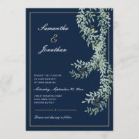 Sage Green Leaf Vines | Casamento Marinho Azul