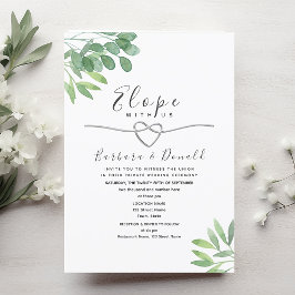 Convites Sage Green Micro Wedding