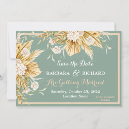 Convites Sage Green Pampas Grass Floral Casamento Sage Data