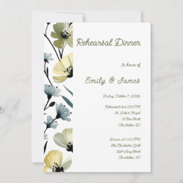 Convites Sage Green & Soft Yellow Botanical Wedding