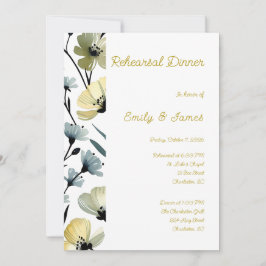 Convites Sage Green & Soft Yellow Botanical Wedding