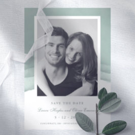 Convites Sage Green Watercolor Casamento Salve a Data