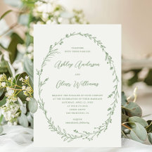 Sage Green White Rustic Wildflower Wreath Casament