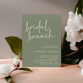 Convites Sage Minimalist Bridal Brunch