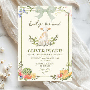 Convites Sage Verde Feira de Agricultores Holy Cow Primeiro
