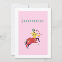 Convites Sagitário Rosa, zodíaco, signo estelar