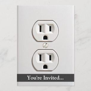 Convites Saída elétrica falsa