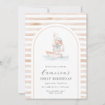 Sailor Bear Tan Strich Primeiro Arco de Aniversári