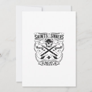 Convites saint and sinners rock n roll forever death proof