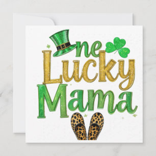 Convites Saint Patrick luck Mama