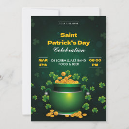 Convites Saint Patrick’s Day Celebration Party Invitation