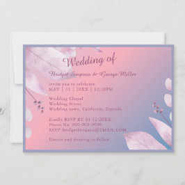 Convites sakura romântica pastel cherry