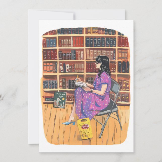 Convites Sala Rara de Livros na Estrada, NYC (Frente)