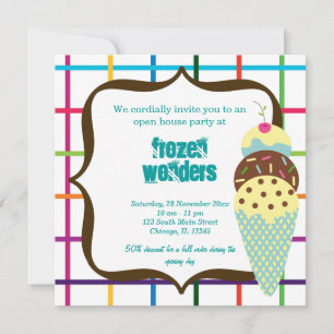 Convites Salão de Sorvete do Open House