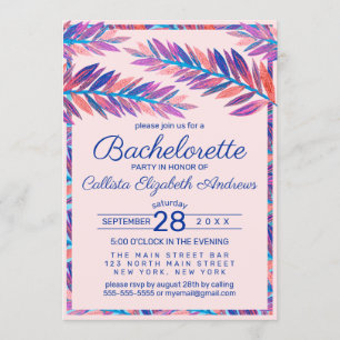 Convites Salas Tropicais de Artéria Elegante - Bachelorette