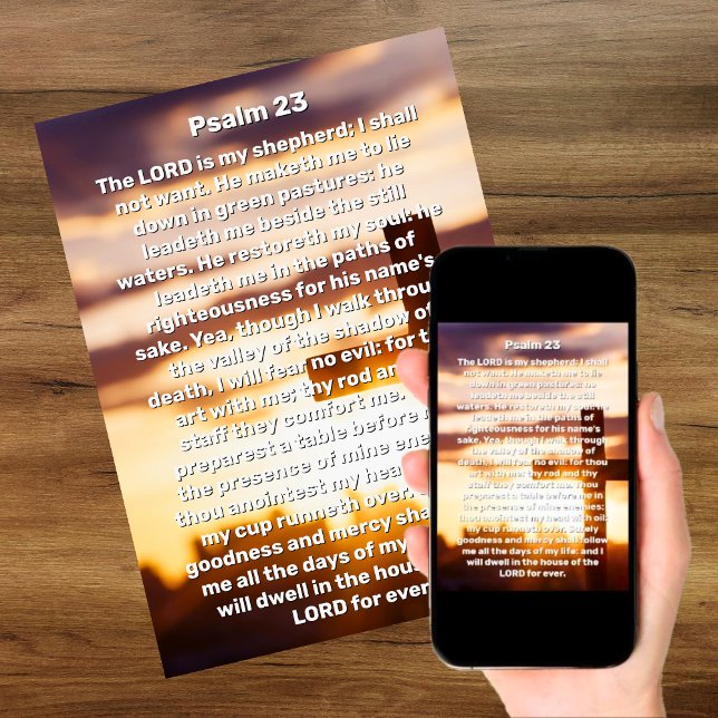 Convites Salm 23 Sun Cross Celebration of Life Funeral (Psalm 23 Sun Cross Celebration of Life Funeral Invitation)