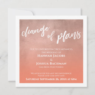 Convites Salmão adiou Mudança de Planos de Casamento