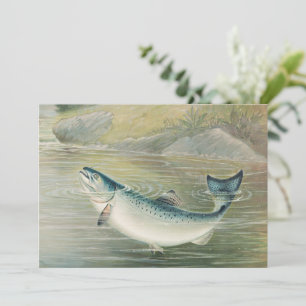 Convites Salmão da Califórnia por S.A. Kilbourne, Peixe Vin
