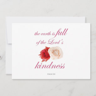 Convites Salmo 33 – "A Terra está Cheia da Bondade do Senho