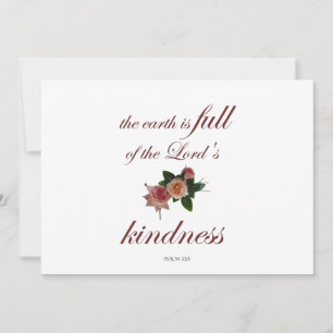 Convites Salmo-33, A Terra está Cheia da Bondade do Senhor